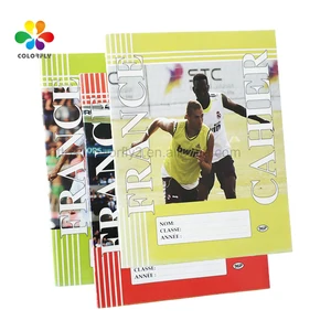 School Supplies Factory Custom 17X22cm Student Exercise Book Notebook Wholesale French Line