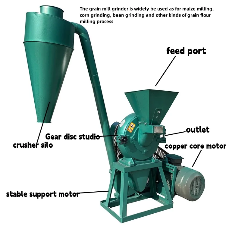 Agricultural Use Diesel Engine Commercial Corn Grinder