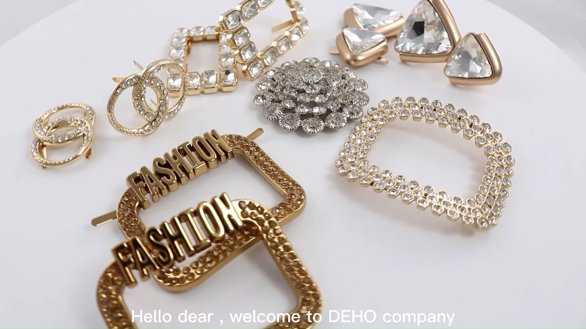 Hot Sale Women Shoe Clip Rhinestone Ornament Shoe Buckle For Ladies