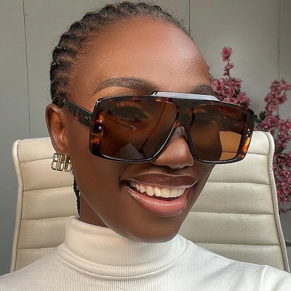 Vintage elegante occhiali da sole quadrati pilota donna 2024 nuovo