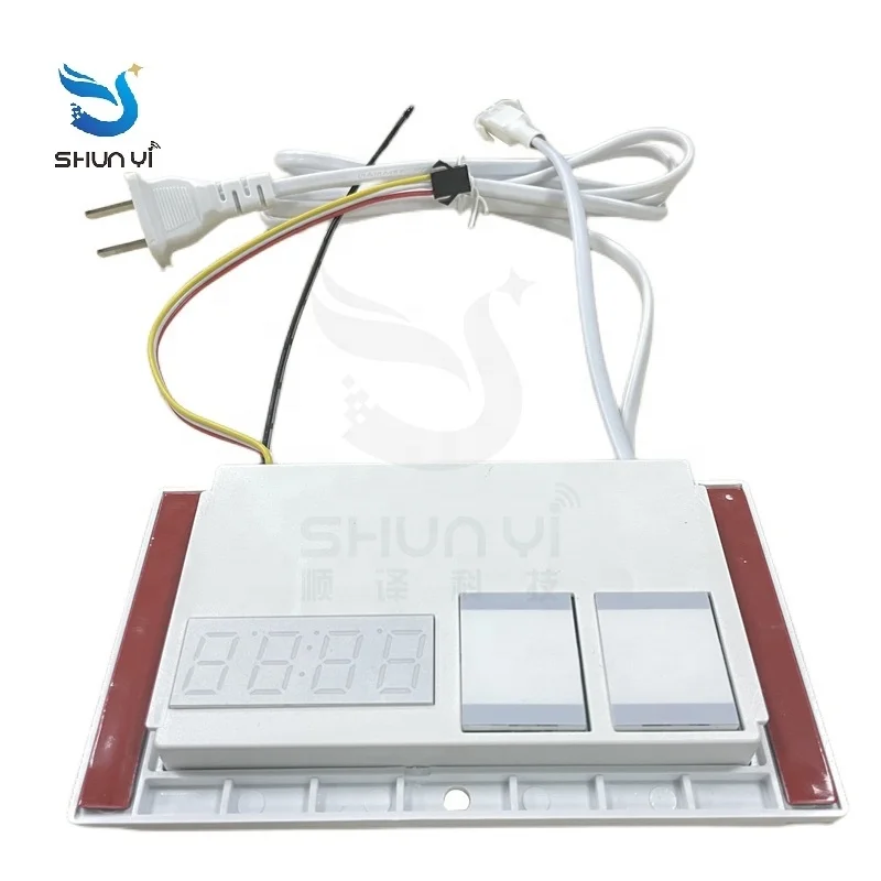 Mini Time Temperature Display 12V 1A 12W Led Smart Double Bond One Body Dimmer Touch Sensor Switch For Bathroom Mirror