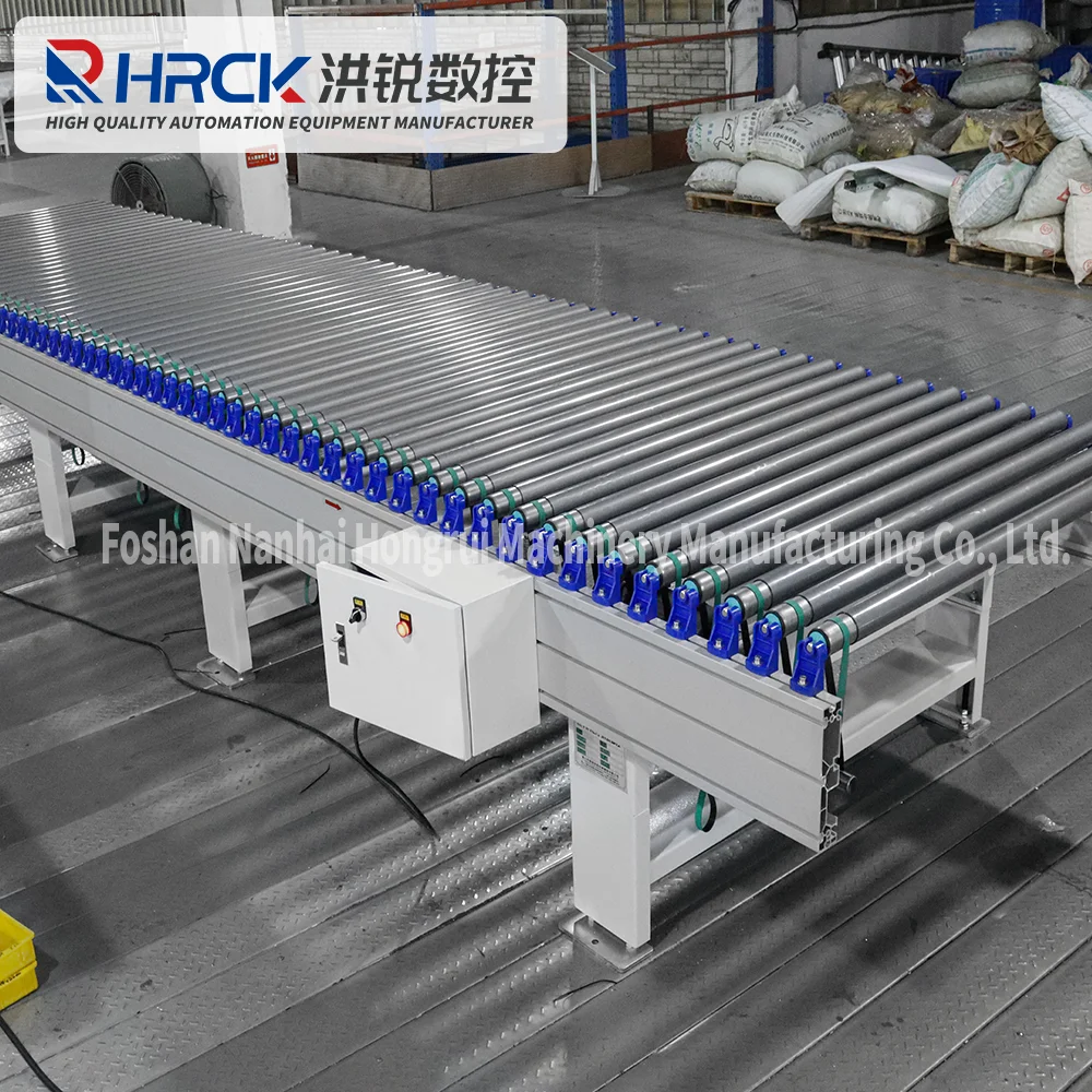 Customizable electric rubber coated roller conveyor made in China