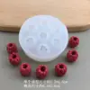 Large 7-hole raspberry mold, semi-transparent