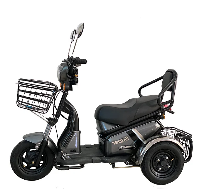 2人乗り三輪電動トライク 中国製貨物用大人用三輪車 オープンボディ48V