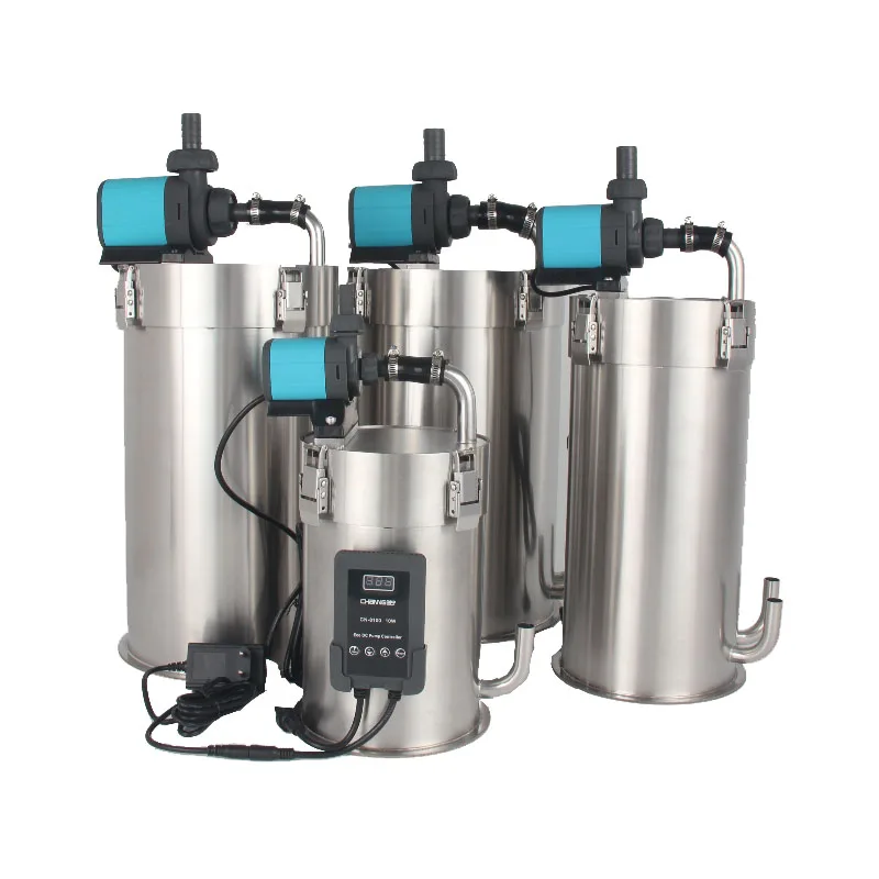 Aquarium External Filter Fish Tank Filter Aquarium Stainless Steel Canister Filter