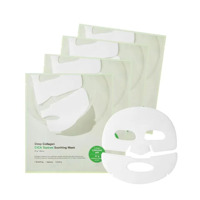 Deep Collagen CICA Teatree Soothing Calming Cooling Over Night Collagen Face Mask