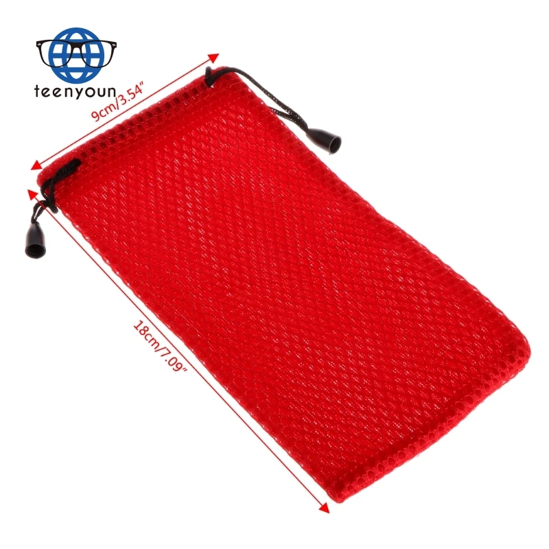 Переносная сетчатая клетчатая сумка для очков