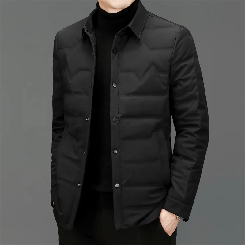 Men's Lightweight Down Jacket For Winter Warm Casual Style_voghion.com