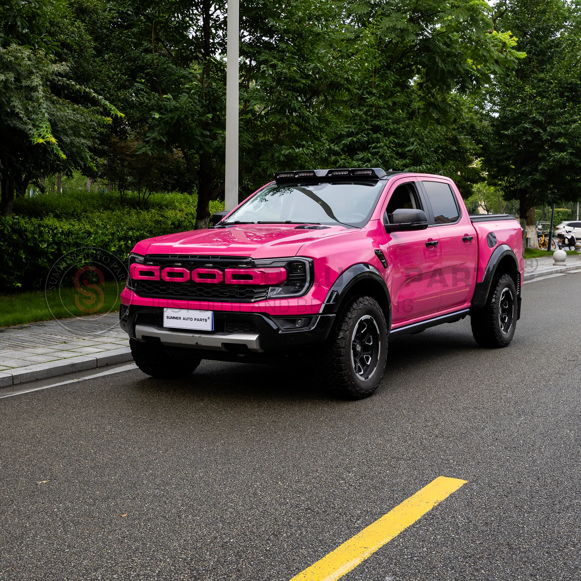 Summer Auto Parts Car Accessaries Off-Road Led Bar Pod Lights 4 Lens Roof Lights for Ford Ranger Raptor Roof Light