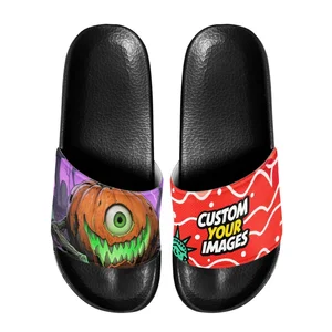 Classic Women's Flat Flip Flops with Double Chain Custom Logo Anti-Slip Foam Slide Sandals Men Lady Flats for Slippers