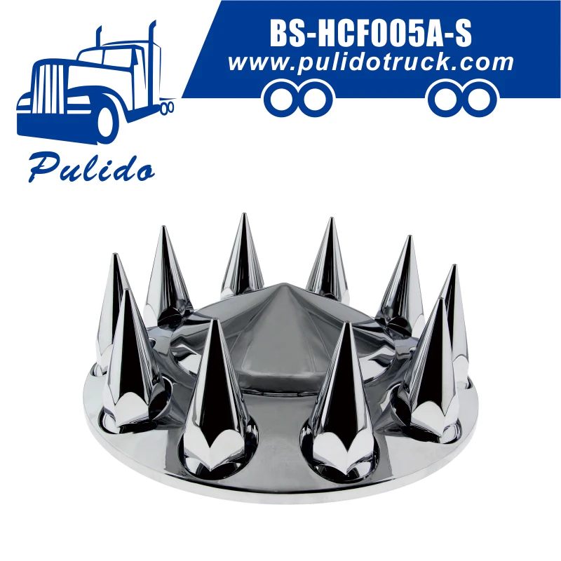 Chrome Point Front Axle Cover With Removable Spike Lug Nut Cover Buy