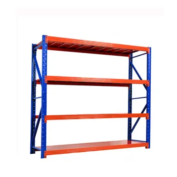 Storage Racks Shelving Units 4-Layer Adjustable Heavy Duty 200KG 500KG Per Layer  Powder-Coated Steel Warehouse Cargo Storage