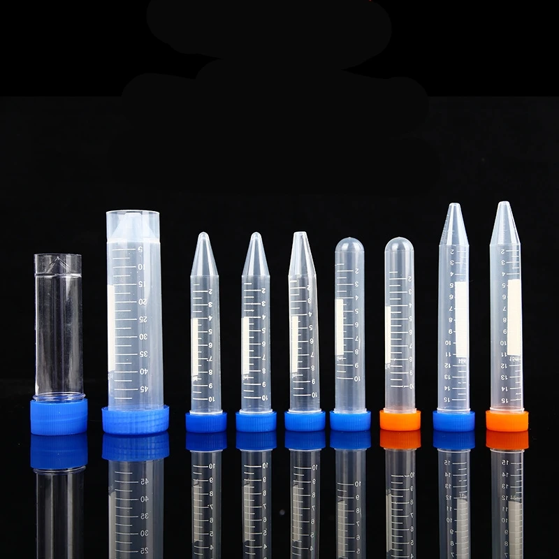 0.1ML -100ML Polypropylene Microcentrifuge Centrifuge Tube With Cap Garden Storage Bottle for Seeds Liquid Container Sample Vial