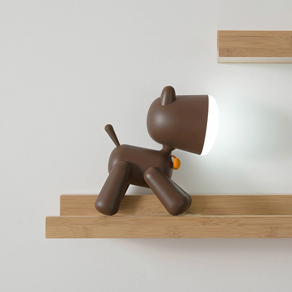 Novelty Table Lamps Restaurant Warm White Relax Atmosphere Usb Dog Rechargeable Desk Reading Lights
