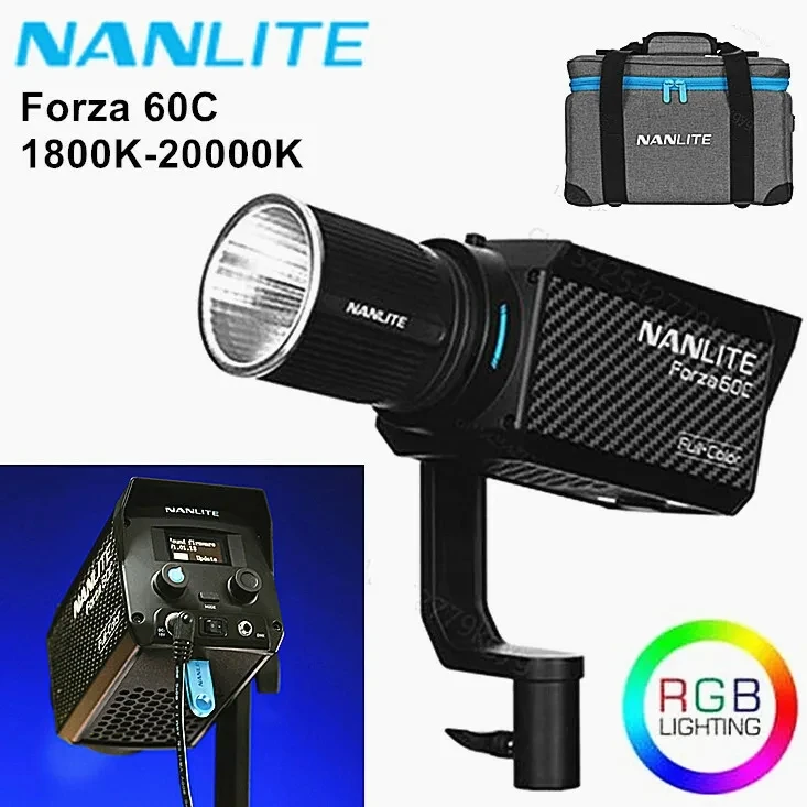 NANLITE Forza60C LEDフルカラーライト Amazon | NANLITE Forza 60C 撮影用ライト RGBライト フルカラー