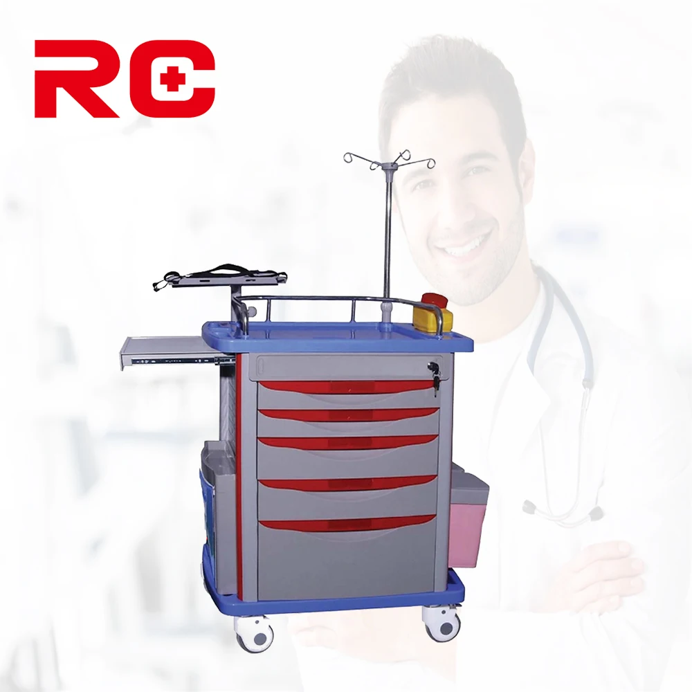 New Hot Sale Manufacturer Medical Equipment Emergency Trolley For Hospital