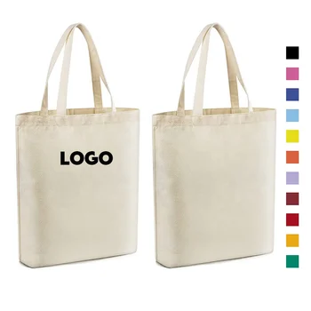 Cheap Plain Recycled Christmas Cotton eco friendly Canvas Tote Bag custom logo With zipper