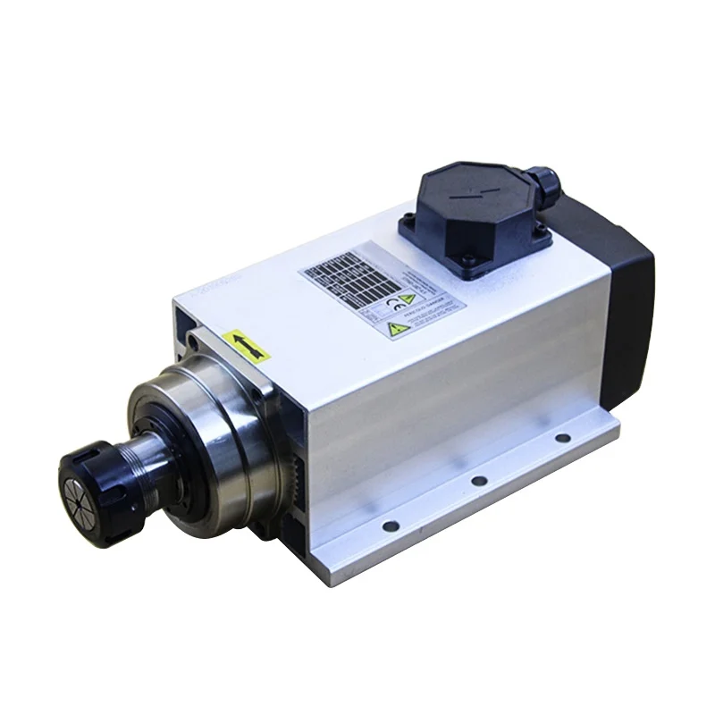 HOLRY High Torque Spindle Motor Kit Er20 18000rpm 220v 380v air Cooling 2.2kw Cnc Milling Direct Drive Spindle Motor Set