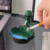 colorful Alien Green  Ashtray
