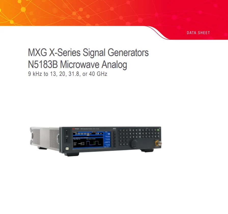 Keysight N5183b Mxg Xseries Microwave Analog Signal Generator 9 Khz To