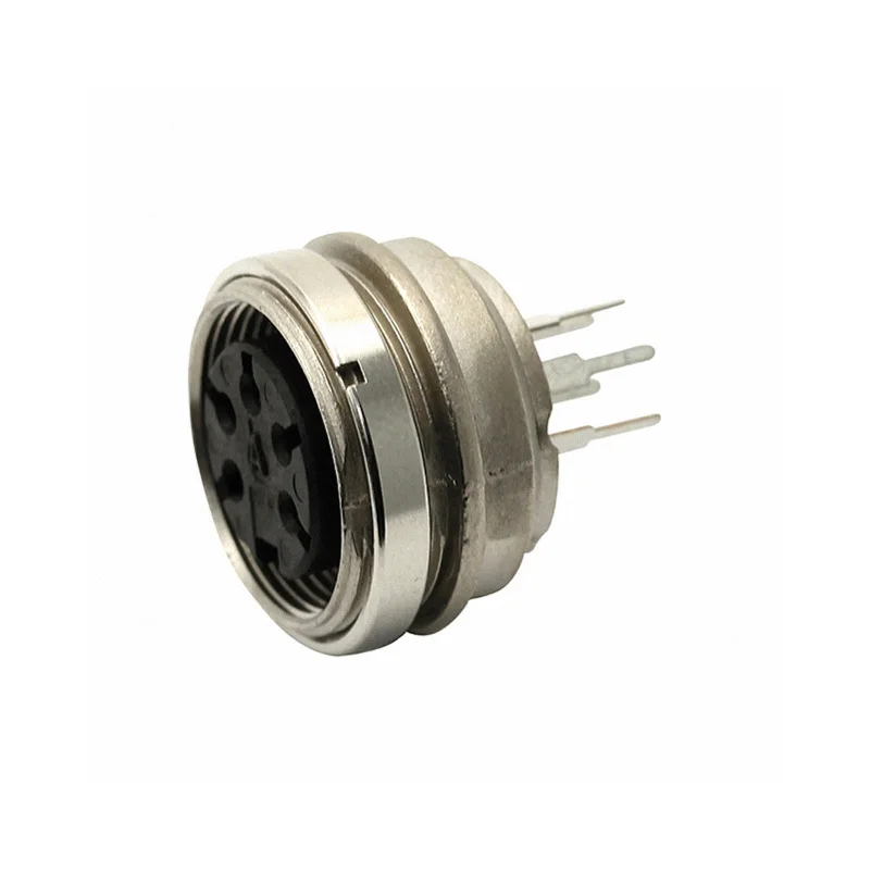 Original Connectors T 3359 420 Circular Connector 5 Position C091A Series Receptacle Female Sockets Solder T3359420 Silver