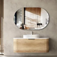 Artisan Contemporary MDF Wall Hung Mounted Bathroom Custom Vanity With Cabinet Wash Basin