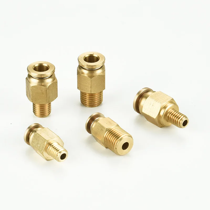 Tebak Slider Tubing Connector Inner Card Through PD Inner Card Connector Oil Distributor Full Copper Nylon Nozzle Connector