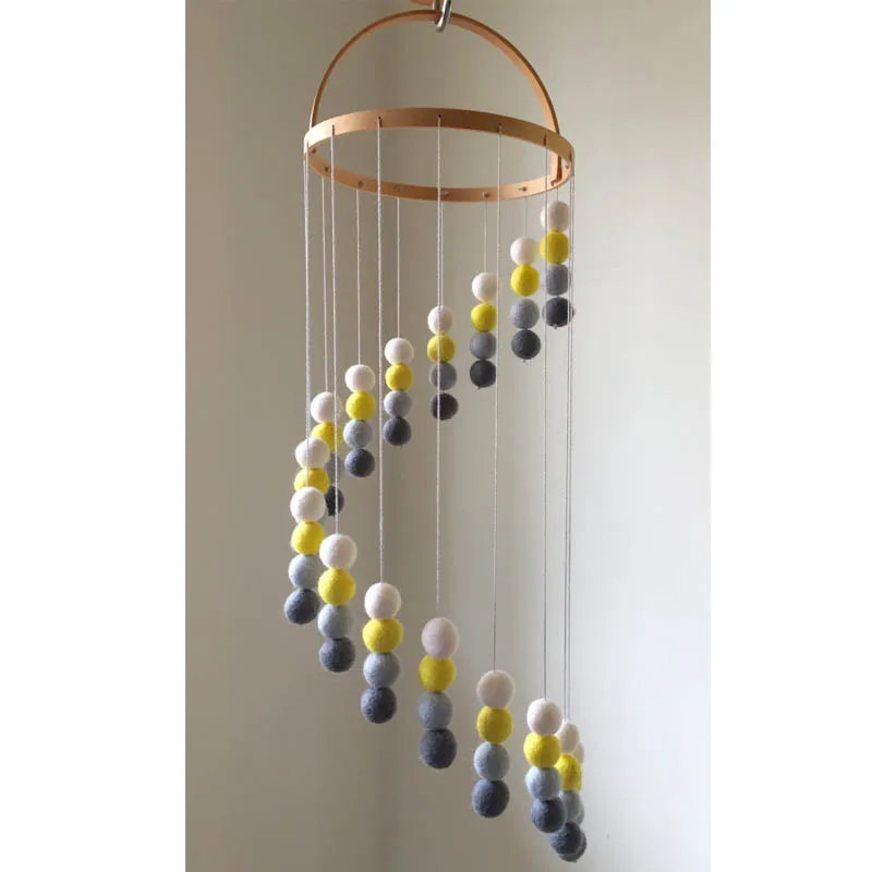 customized shape cloud raindrop decorations felt hanging decor
