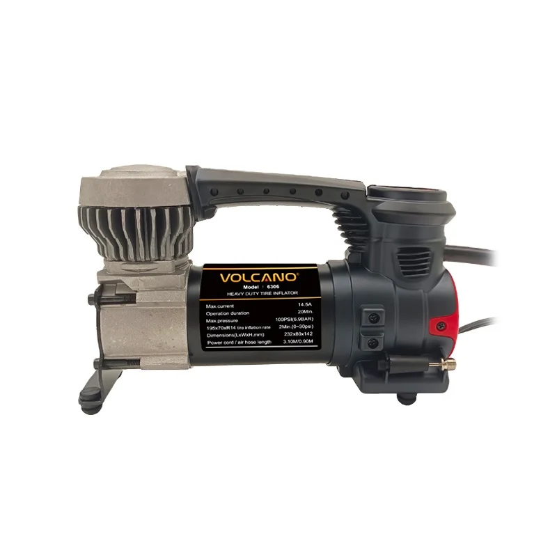Automatic Charging Electric Mini Digital Portable Tyre Inflator Car SUV Off Road Air Pump Compressor Tire Inflators 12V VOLCANO
