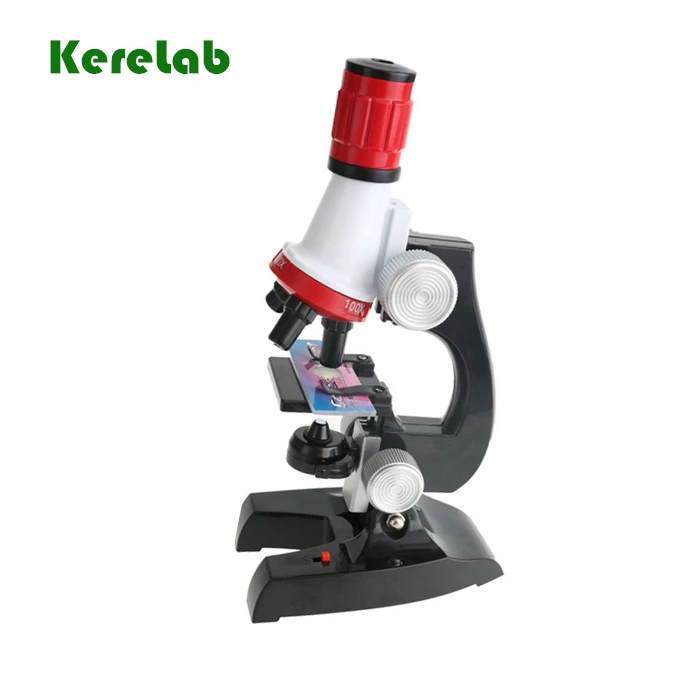 Science Microscope Kit for Children Refined Scientific Instruments Toy Set for Early Education