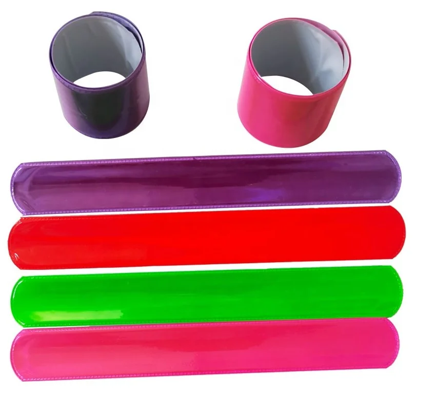 Smile Face Reflective Magic Ruler Slap Band Bracelets