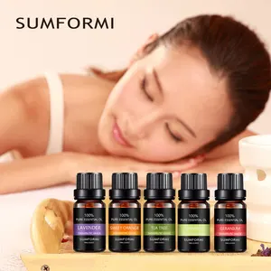 2026 Natural Pure Aromatherapy Essential Oil Diffuser with Rose Lemon and Tea Tree Spa Oil New Release