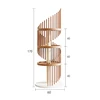 Natural wood color-four-layer solid wood cat climbing frame