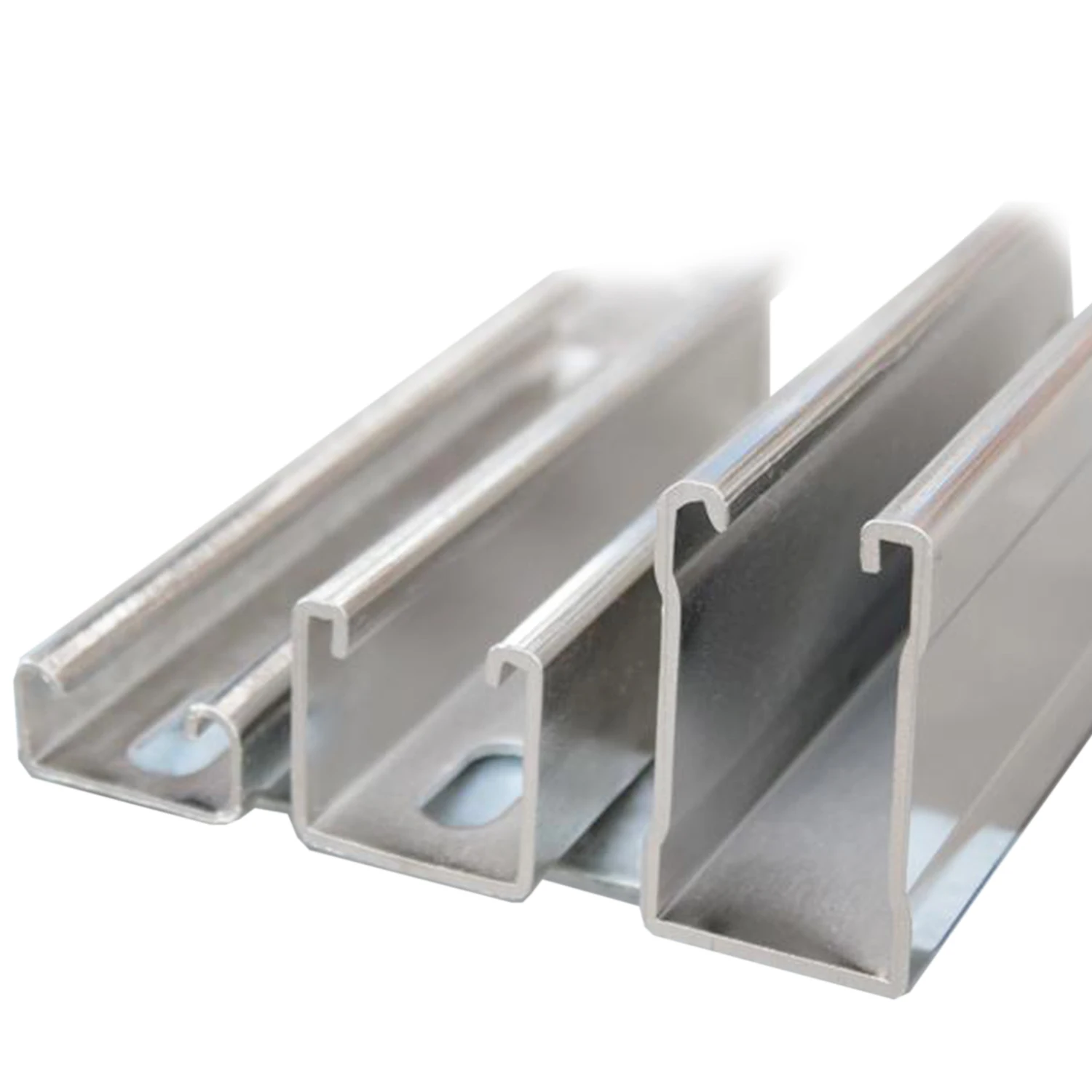 Tianjin factory Customizable Processing Strut C Channel Silver Electro-Galvanized HDG Unistrut Channel