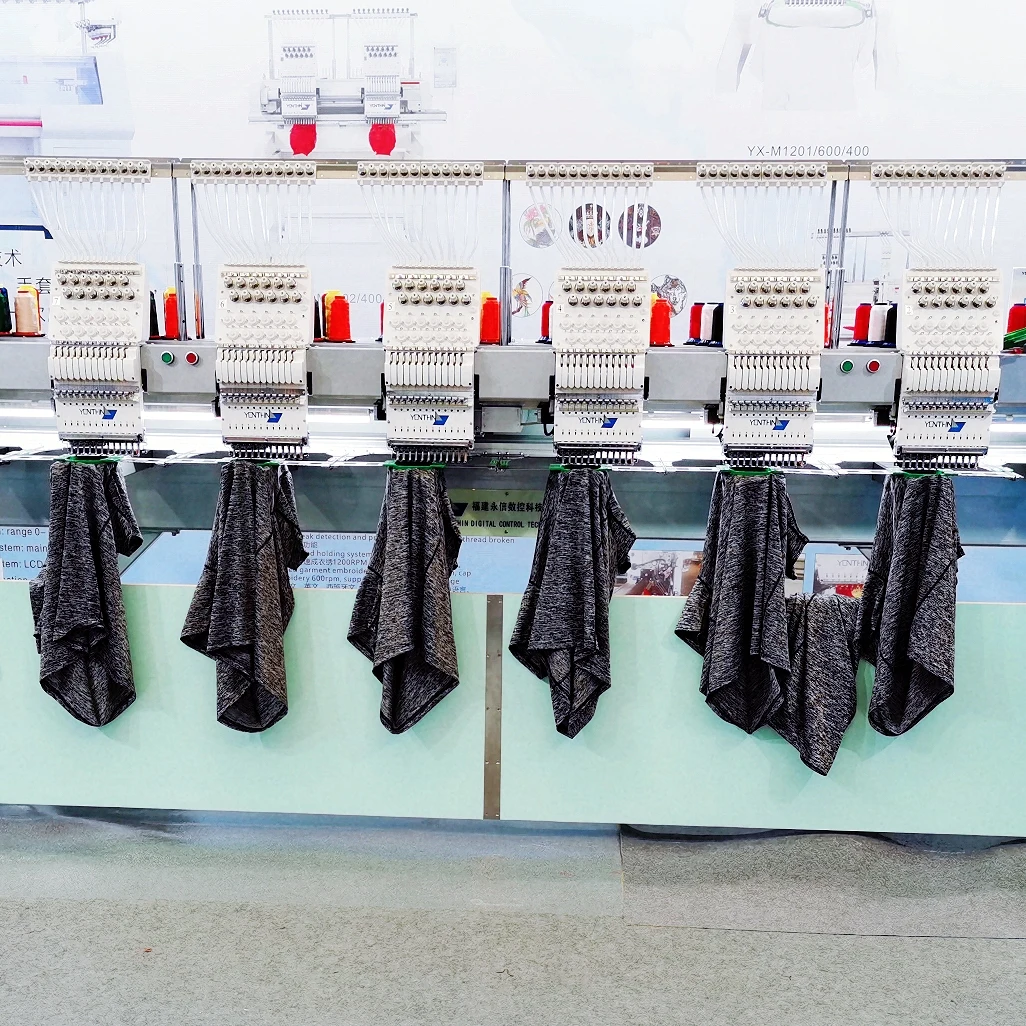 Yonthin 12 Needles 6 Head Computerized Embroidery Machines Prices Used for Various Functions