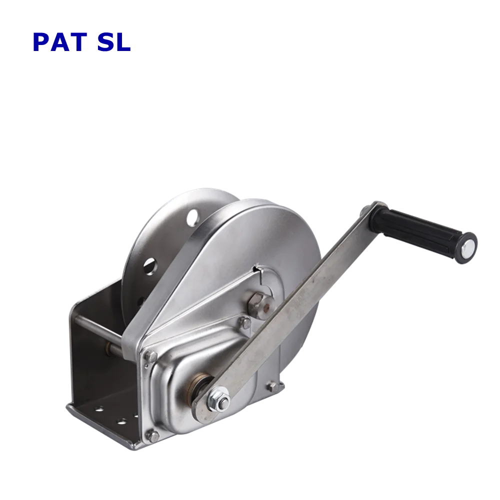 High Quality 2600LBS Stainless Steel Pulling Winch Manual Brake Hand Winch for Yacht or Boat  Anchor Winch