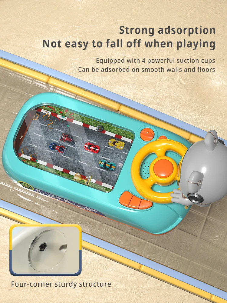 Hot Sale Educational Interactive Simulation Table Car Big Adventure Racing Game Kids Steering Wheel Driving Toy for Children
