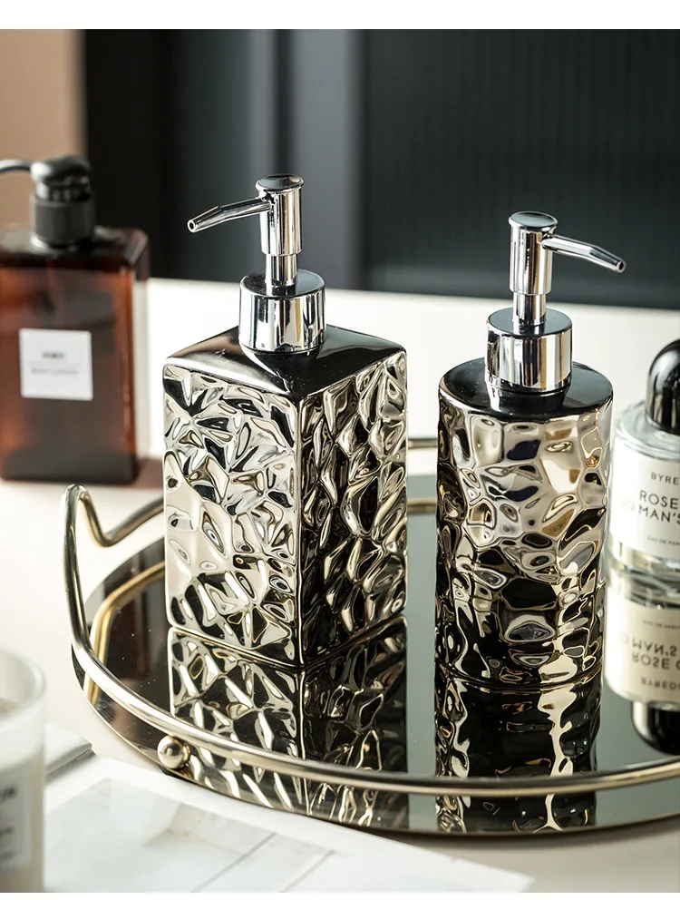 product elegant ceramic dispensers for hotels  clubs   press bottles for shampoo body wash hand soap  conditioner-11