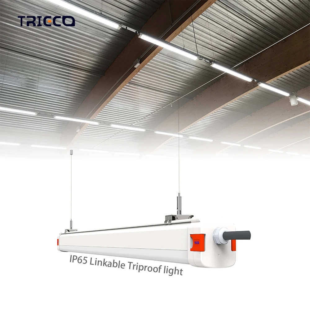 2835 водонепроницаемый светодио дный трубный светильник микроволновый датчик трубчатый круглый Ip67 корпус люминесцентный 4ft 26w 40w Tri-proof