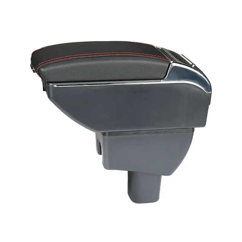 product car storage case black armrest box center console organizer-3
