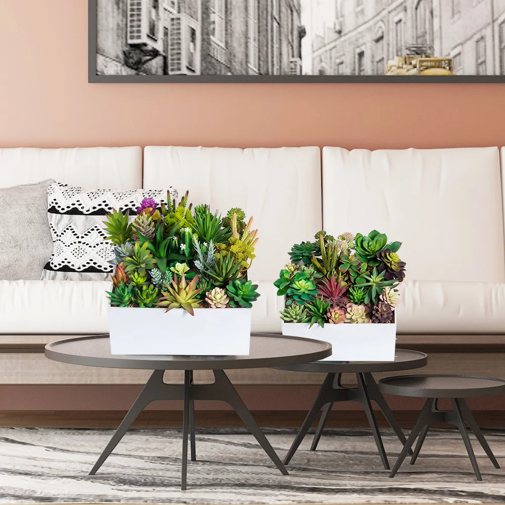 Оптовая продажа, дешевый декоративный мини-кактус в ассортименте, для улицы и помещений, подвесная композиция, искусственные растения, суккуленты для продажи