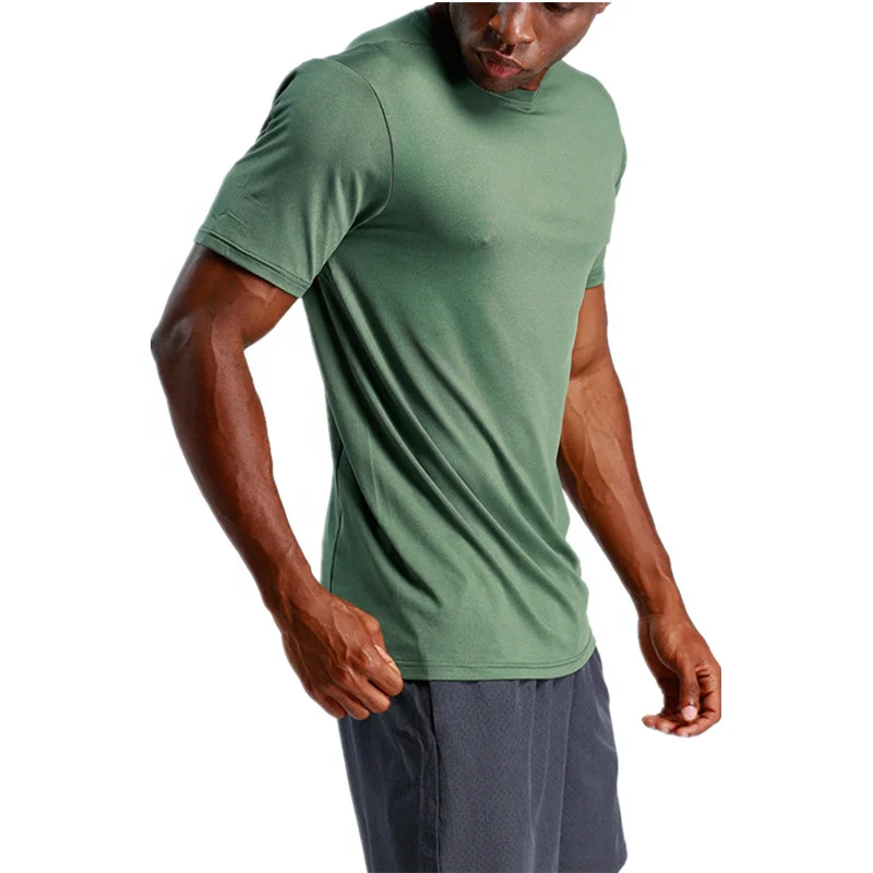 JL1226B Wholesale Polyester Sports T Shirt Printed Embroidered Running Quick Dry T Shirts Men