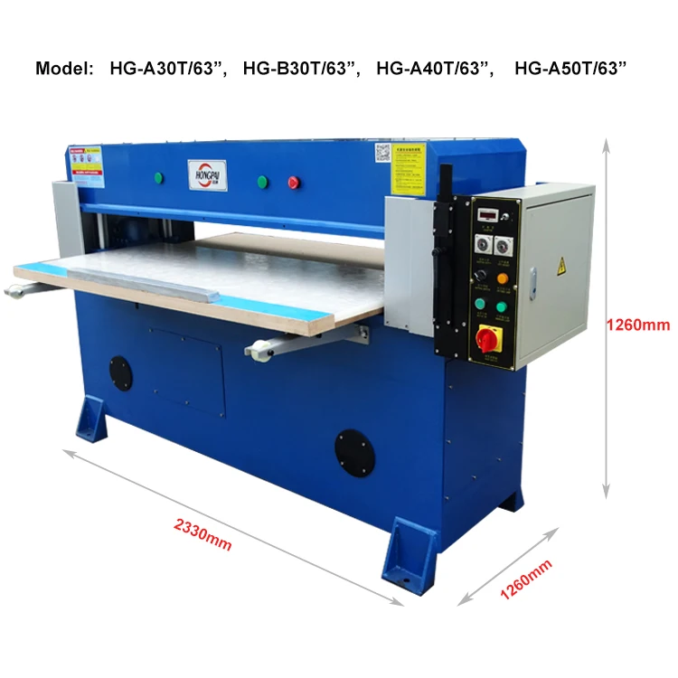 30 Tons Four Columns Plane Hydraulic Manual Eva Foam Sheet Cutting Press Machine