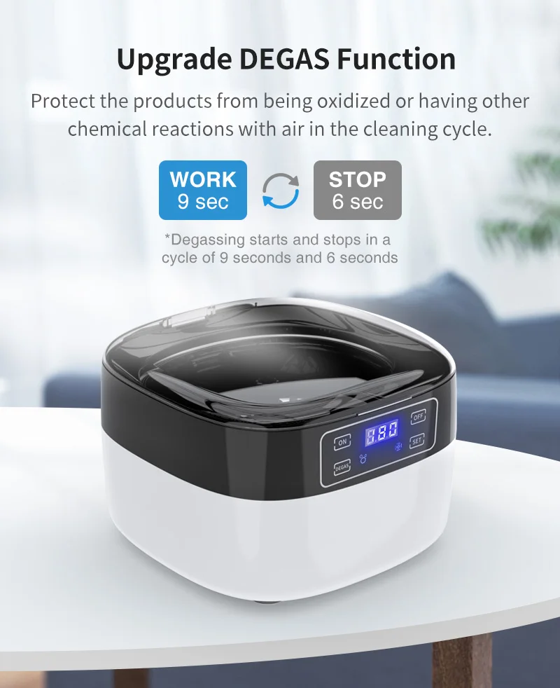 Portable Ultrasonic Cleaning Machine High Frequency Vibration Wash