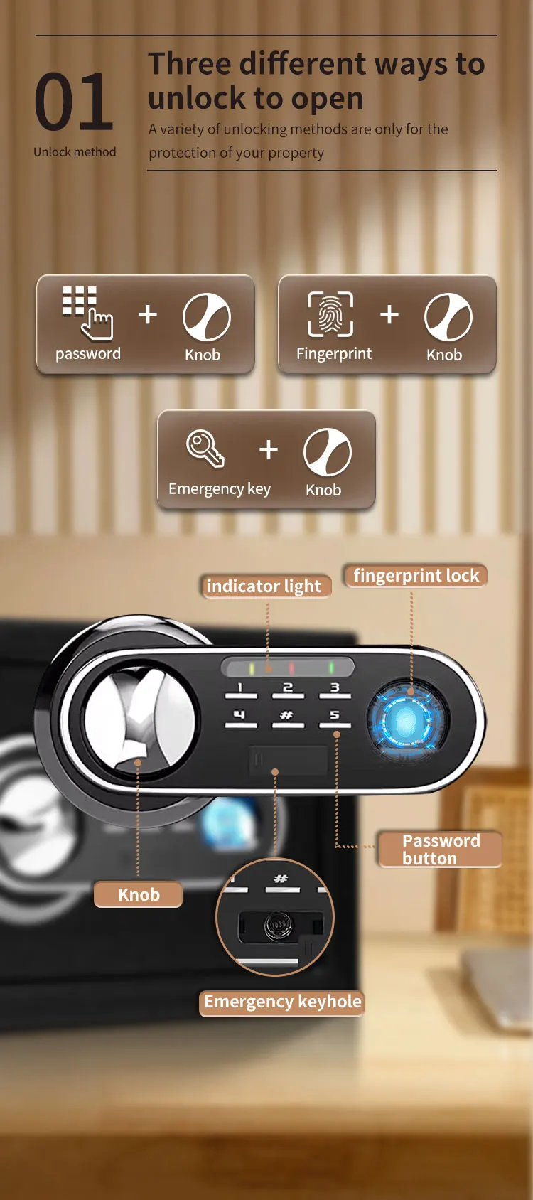 CEQSAFE Wholesale Energy Saving Metal Electronic Hotel Cion Safe Deposit Box manufacture