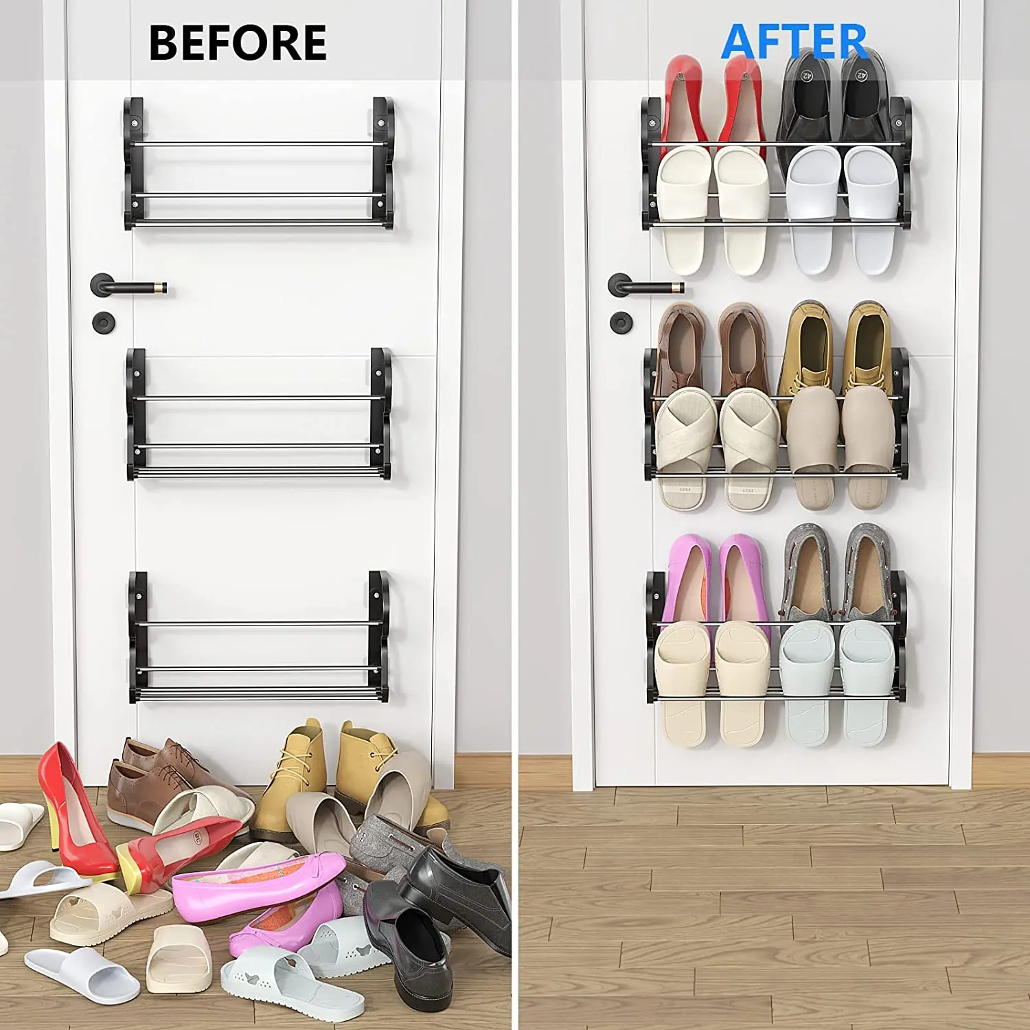 Excellent Quality Small Shoe Rack White Hanging Over Door Shoe Racks ...