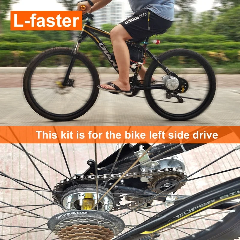 Kit Conversion Vélo Électrique 250 W 24 V – Moteur DC, Contrôleur LED, Pour Roue Arrière
