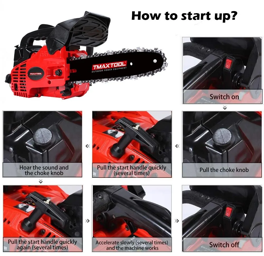 Cheap chainsaw tronconneuse with 25cc engine chainsaw sharpener tree saw