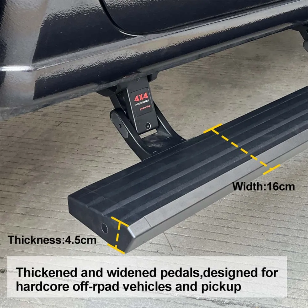 Electric Side Steps Bars Power Running Boards for 05 Pickup Chevy Silverado 1500 2500 HD Crew Cab 2015 2019 Silverado Steps
