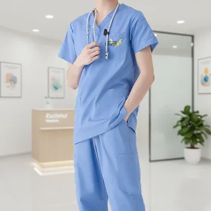 Medical Nursing Scrubs New Arrivals Custom Design Factory Made High Quality Polyester/Cotton Woven Medical Uniform